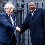 Uhuru Kenyatta and Boris Johnson 