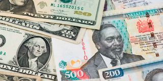 Kenya and US currencies