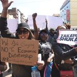 Youths demonstrate in Eldoret town